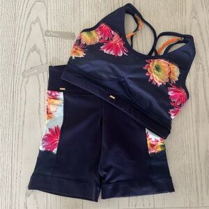 NWT Naja Eco-Friendly Madagascar Sports Bra + Biker Short Set